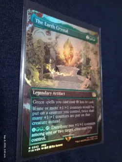 The Earth Crystal Borderless Foil R0342 Final Fantasy MTG Magic the Gathering NM - Image 1