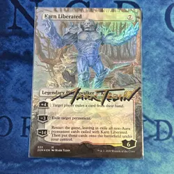 Karn Liberated ARTIST PROOF FOIL MTG Double Masters NM Mark Tedin - Image 1
