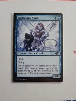 WOTC Jumpstart 2022 Spellstutter Sprite (C) NM - Image 1