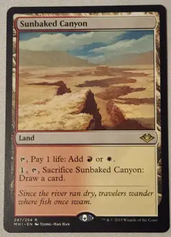 MTG Magic [x1] Sunbaked Canyon [x1] Modern Horizons M/NM - Image 1