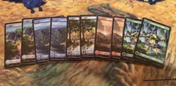 Chocobo Track Foil Full Art BASIC LAND Final Fantasy MTG Magic 2 of Each NM - Image 1