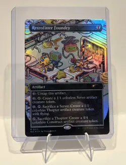 MTG Retrofitter Foundry FOIL An Encyclopedia Of Magic Secret Lair, 0018 - Image 1