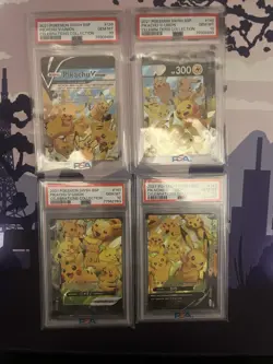 Pikachu V-Union - SWSH139-142 - Pokemon TCG: Celebrations Promo 4 Card Set PSA10 - Image 1