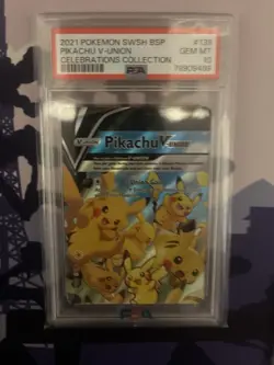 Pikachu V-Union - SWSH139-142 - Pokemon TCG: Celebrations Promo 4 Card Set PSA10 - Image 2