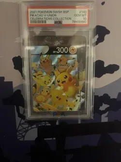 Pikachu V-Union - SWSH139-142 - Pokemon TCG: Celebrations Promo 4 Card Set PSA10 - Image 3