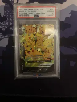 Pikachu V-Union - SWSH139-142 - Pokemon TCG: Celebrations Promo 4 Card Set PSA10 - Image 4