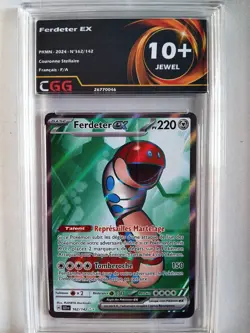 Carte Pokemon Francais Ferdeter ex (SCR 162) Couronne Stellaire CGG 10+ 26770046 - Image 1