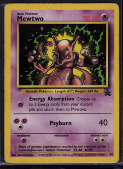 Mewtwo Black Star Promo Card #14 Pokemon - Image 1