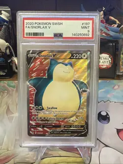 Snorlax VMAX #142/202 PSA 10 Pokemon Sword & Shield 2020 + Snorlax V PSA 9 - Image 4