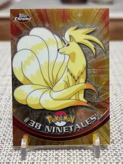 2000 Topps Chrome Pokemon #38 Ninetales (Chrome) NM - Image 1