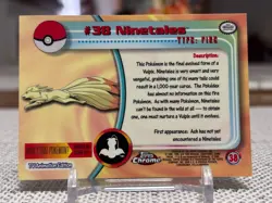 2000 Topps Chrome Pokemon #38 Ninetales (Chrome) NM - Image 2