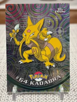 2000 Topps Chrome Pokemon #64 Kadabra (Chrome) NM - Image 1