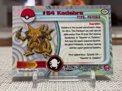 2000 Topps Chrome Pokemon #64 Kadabra (Chrome) NM - Image 2
