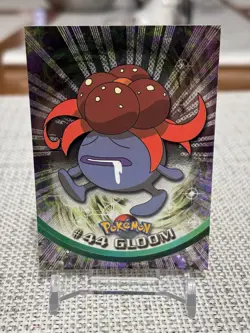 1999 Topps Pokemon Series 1 #44 Gloom (Sunrays Foil) TV Animation Black Logo NM - Image 1