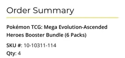 Pokemon Mega Evolution-Ascended Heroes Booster Bundle (6 Packs) Presale - Image 2