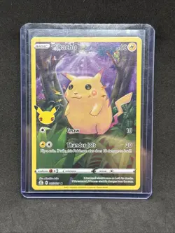 Pikachu 2021 Pokemon Celebrations Full Art Holo English 005/025 NM - Image 1