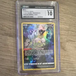 Pokemon Mew Ultra Rare Holo GG10/GG70 Crown Zenith Galarian Gallery CGC 10 2023 - Image 1
