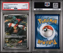 2025 POKEMON DRI EN-DESTINED RIVALS ILLUSTRATION RARE #183 YANMA PSA 10 - Image 3