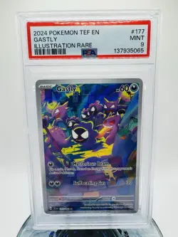 Gastly 177/162 Illustration Rare Pokemon Temporal Forces PSA 9 MINT - Image 1