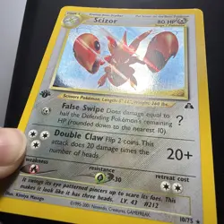 [LP] Pokemon Scizor 1st Edition Neo Discovery 10/75 Holo Rare - Image 3