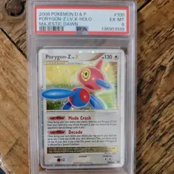 Pokemon D&P Porygon-Z LV.X 100/100 Majestic Dawn Holo PSA 6 - Image 1
