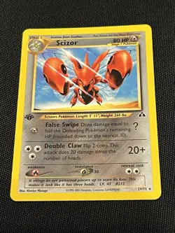 Pokemon TCG Scizor Neo Discovery 29/75 Rare 1st Edition LP - Image 2