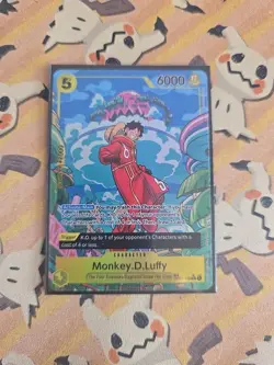 One Piece Monkey D Luffy OP07-109 SR Treasure Rare Alt Art English Edition - Image 1