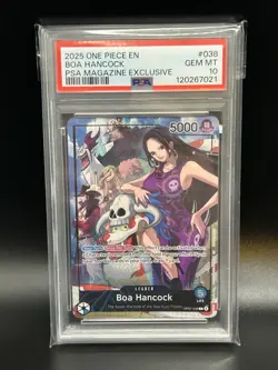 2025 One Piece Promo PSA Magazine Exclusive #038 OP07-038 Boa Hancock PSA 10 - Image 1