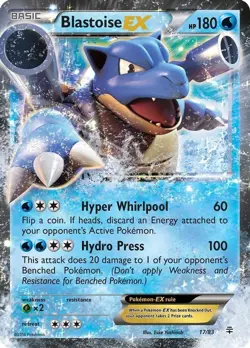 Blastoise EX - 17/83 - Pokemon Generations XY Ultra Rare Card NM - Image 1