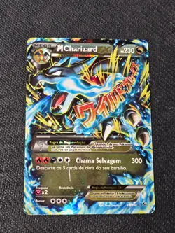 Portuguese Pokemon TCG XY Flashfire M Charizard EX Ultra Rare Card 69/106 MP - Image 1