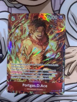 Portgas.D.Ace Illustration Box Vol.5 ST15-005 One Piece Promotion Cards Foil NM - Image 1