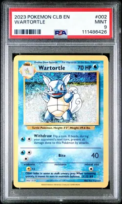 WARTORTLE 002/034 PSA 9 CLB POKEMON CARD CLASSIC COLLECTION HOLO ENGLISH - Image 1