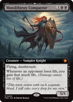 x1 Bloodthirsty Conqueror FDN MTG 460 MYTHIC M/NM 1x - Image 1