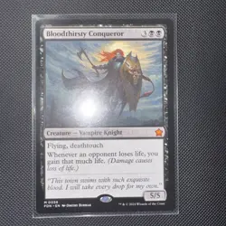 MTG -Bloodthirsty Conqueror FDN Foundations Mythic Rare Magic The Gathering TCG - Image 1