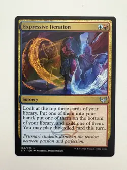 Expressive Iteration MTG Magic the Gathering Card NM Near Mint STX - Image 1