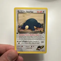 Rocket's Slorlax Gym Heroes Set 33/132 1st Edition Pokemon TCG Card MINT - Image 1