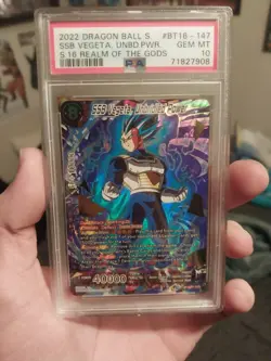 Psa 10 / Ssb Vegeta Unbridled Power Secret Rare / Dragon Ball Super Card Game - Image 1