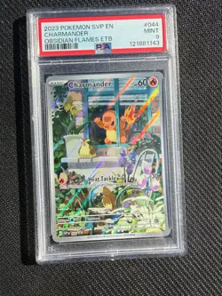 PSA 9 Charmander 044 Black Star Promo Cards Holo Obsidian Flames English - Image 1