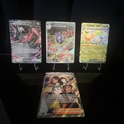 Pokemon TCG Paldean Fates 4 Card Lot Wugtrio, Espartha, Iron Treads, Paldean.... - Image 1