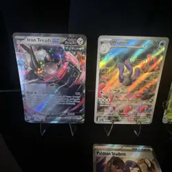Pokemon TCG Paldean Fates 4 Card Lot Wugtrio, Espartha, Iron Treads, Paldean.... - Image 2
