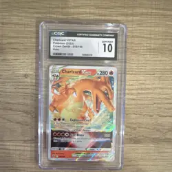 Pokemon Charizard VSTAR Ultra Rare Holo 019/159 Crown Zenith CGC 10 TCG Card - Image 1