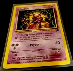 Mewtwo Black Star Promo 14 WoTC Pokemom Card - MP - Image 1