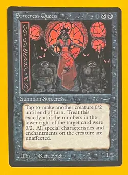 MTG SORCERESS QUEEN Arabian Nights (OldManMTG 012-658) - Image 1