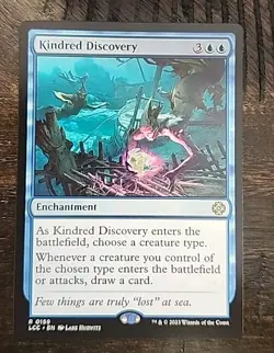 MTG -Kindred Discovery - The Lost Caverns of Ixalan Commander - Rare - Unplayed - Image 1