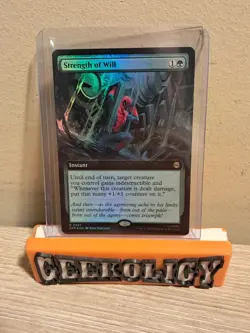 MTG Magic the Gathering Strength of Will Marvel's Spider-Man NM FOIL R 0118 - Image 1