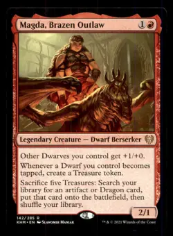 Magda, Brazen Outlaw LP Light Play Kaldheim MTG [12010] - Image 1