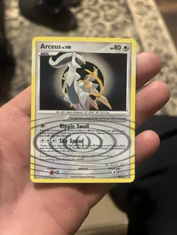 Pokemon TCG Arceus AR5/9 Holo Rare LP - Image 1