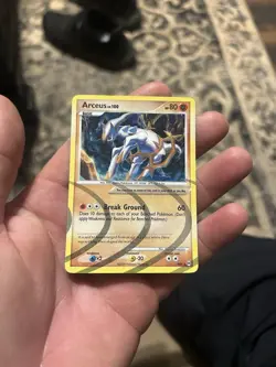 Pokemon TCG Arceus AR8 LV. 100 Platinum Holo Rare - Image 1