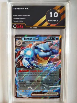 Carte Pokemon Francais Tortank ex (SCR 030) Couronne Stellaire CGG 10 26770060 - Image 1