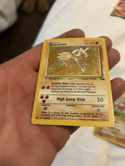 Pokemon hitmonchan base set holo 7/102 & Hitmonlee fossil base set Holo 22/62 - Image 2